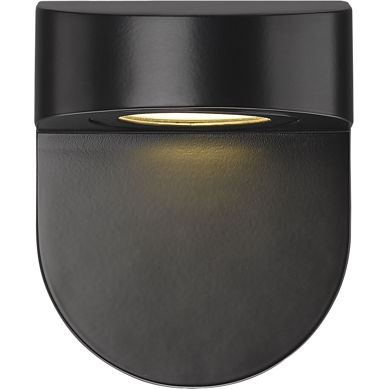 None LED 6.12 inch Powder Coated Black Outdoor Wall Sconce